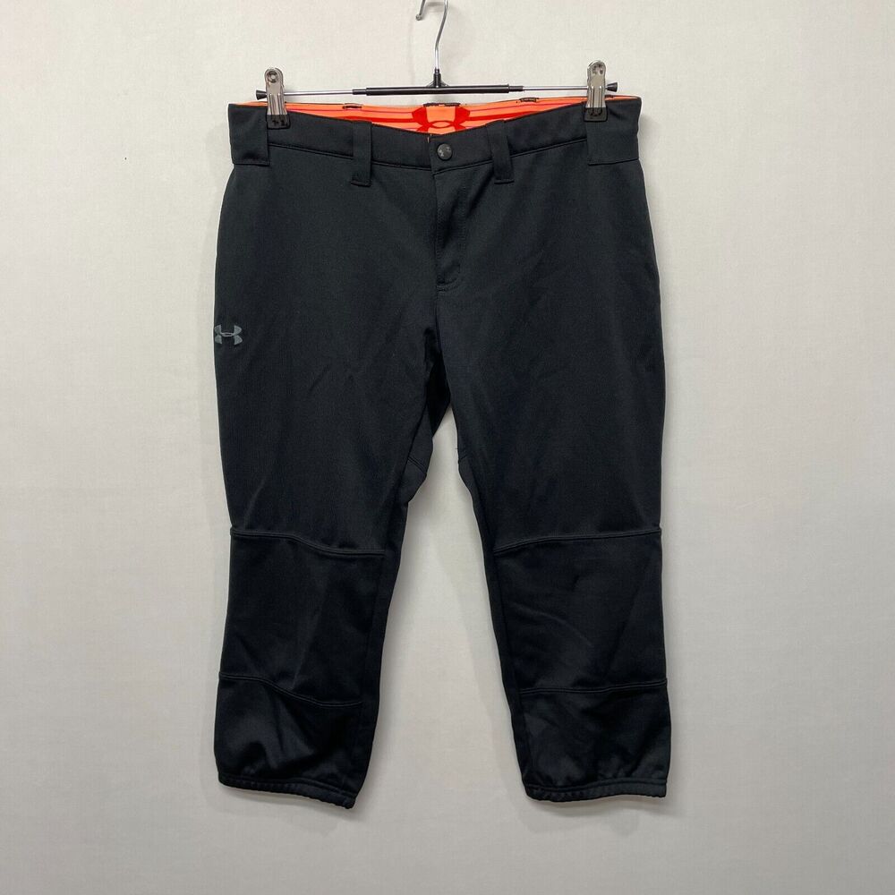 Under Armour Women Utility Softball Baseball Pants Size Medium Black M349 -13